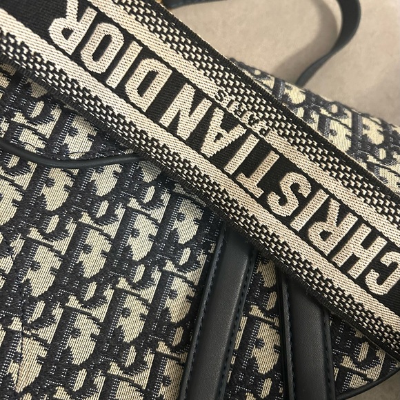 Dior Oblique Saddle Bag with Strap - Picture 6 of 6